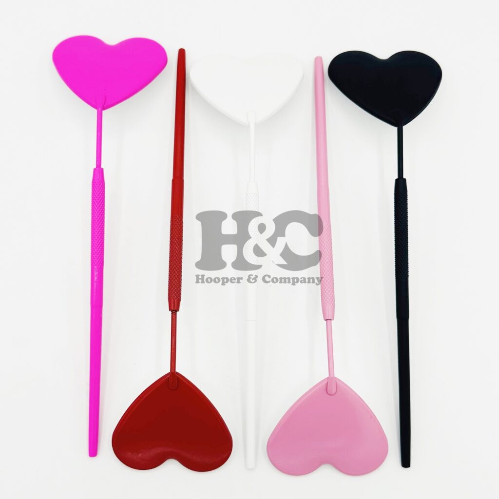 Eyelash extension mirrors heart shape mirrors stainless steel custom logo offer