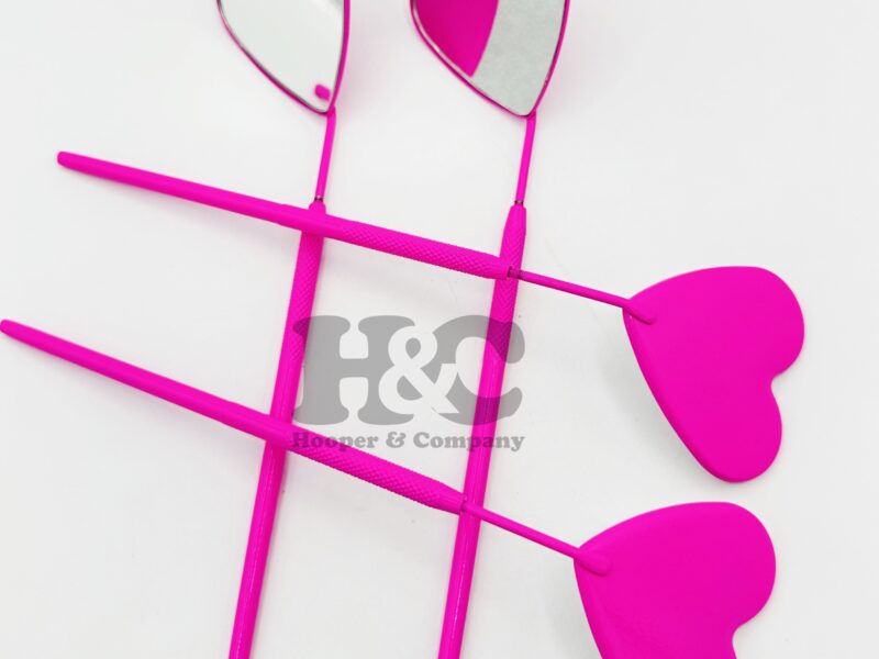 eyelash extension mirrors pink heart mirrors