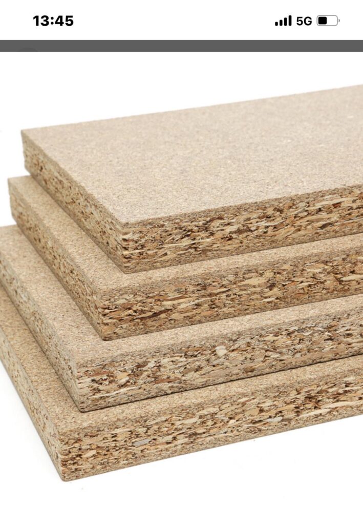 Raw particle boards 10 foot wide and 10 long 18mm thickness and 15 mm thickness