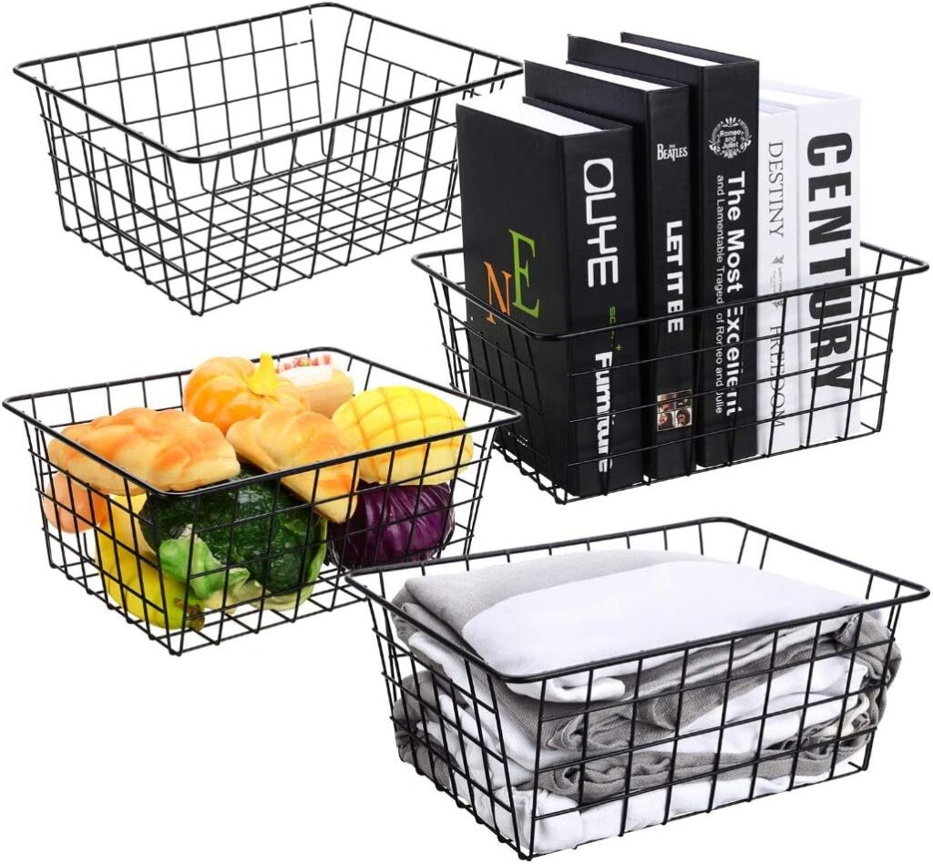 Metal Wire Basket For Storage