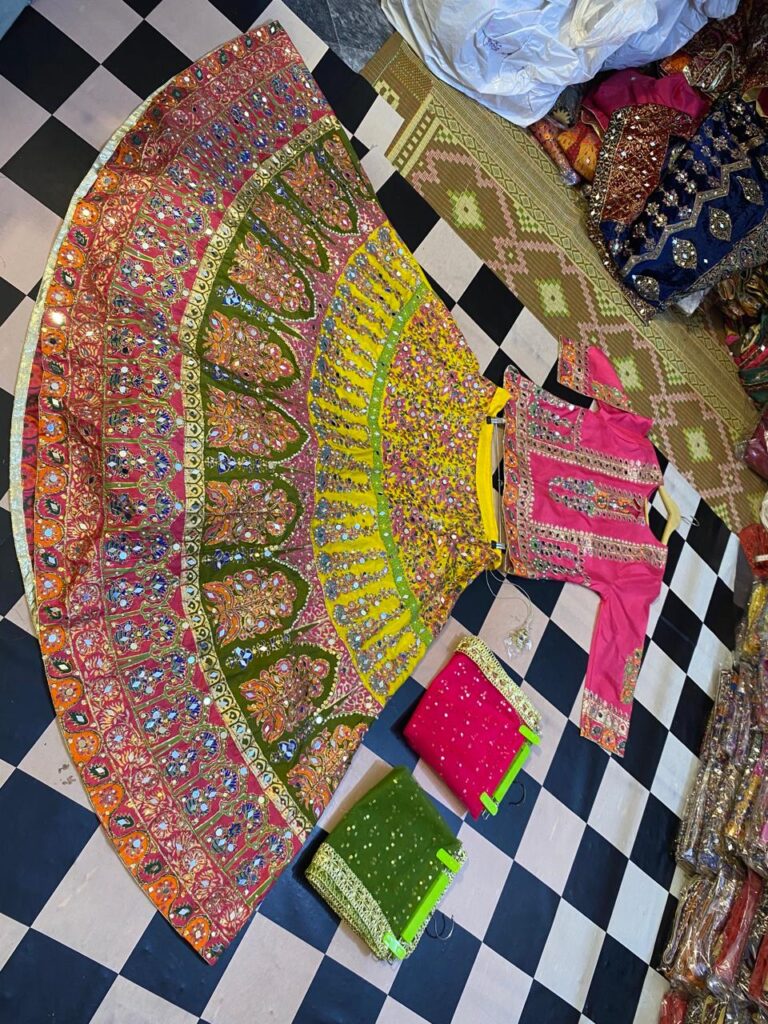 Block print dress like gharara Lehenga maxiy suite etc