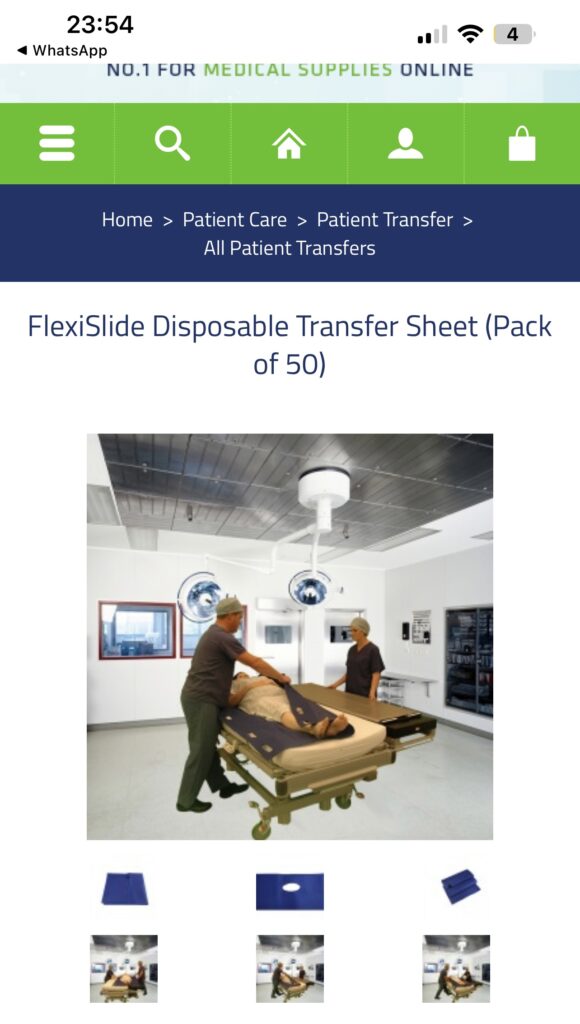FlexiSlide Disposable Transfer Sheet (Pack of 50)