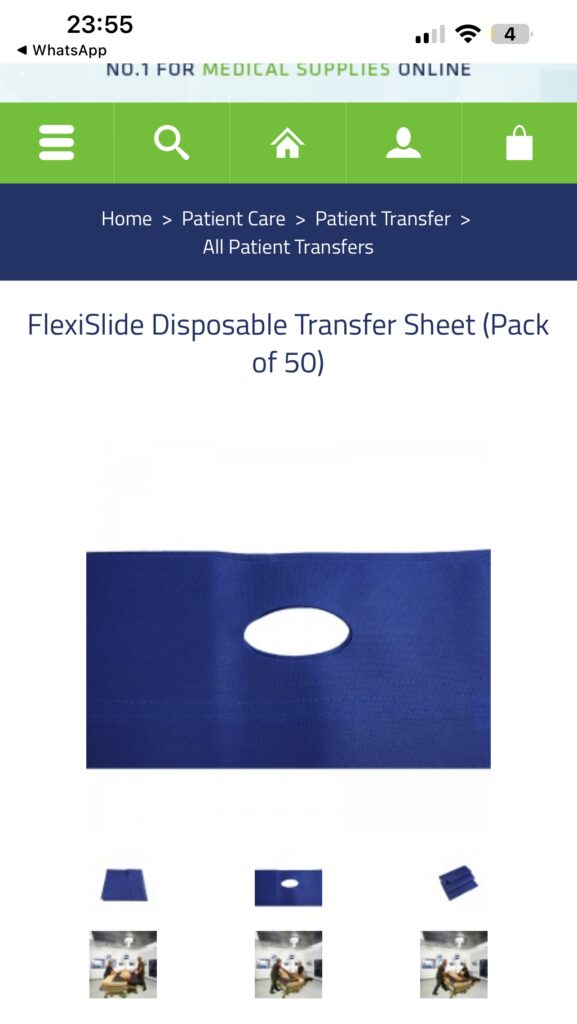 FlexiSlide Disposable Transfer Sheet (Pack of 50)