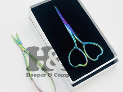 Spring scissors for eyebrow embroidery cutting band and straight design custom logo offer multi color