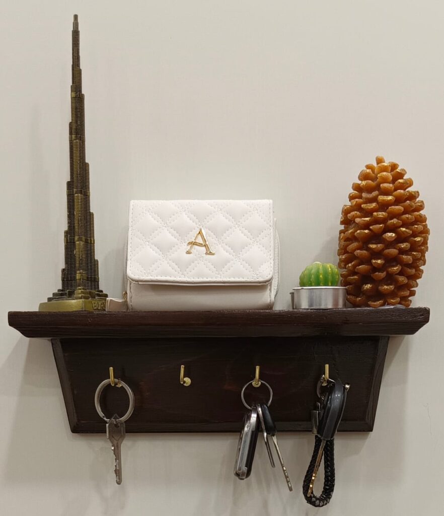 wooden key holder plus decoration display