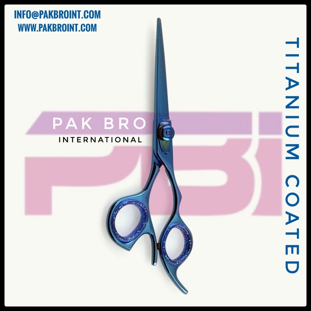 Titanium coated Barber Scissor