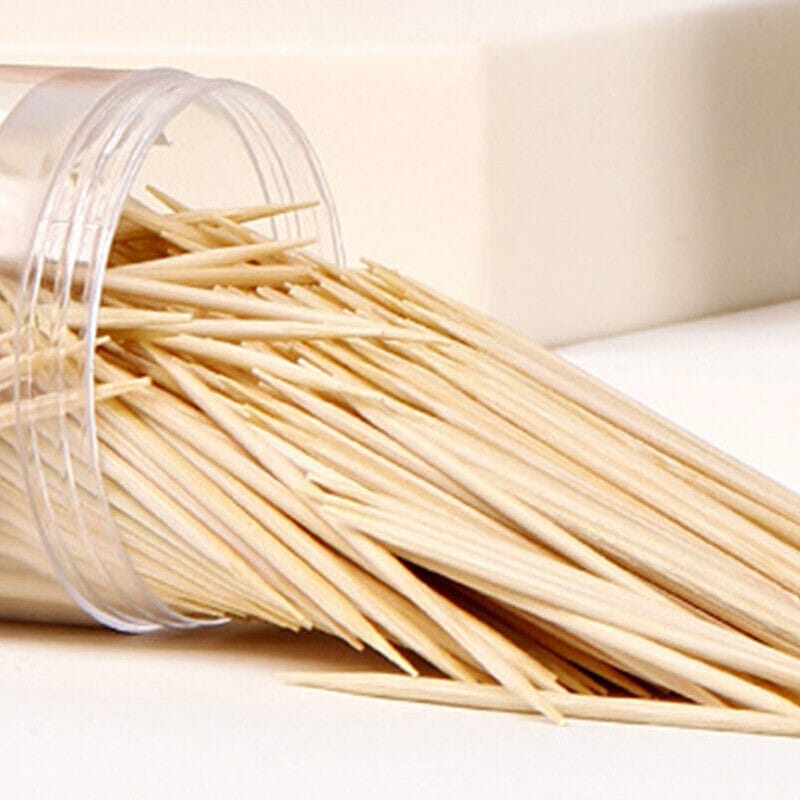 400Pc Disposable Wooden Toothpick Random Colors
