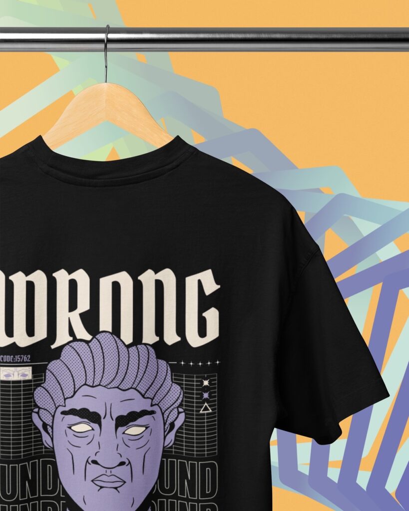 Underground Oversized T-shirt Drop Shoulder -Neck For Men’s