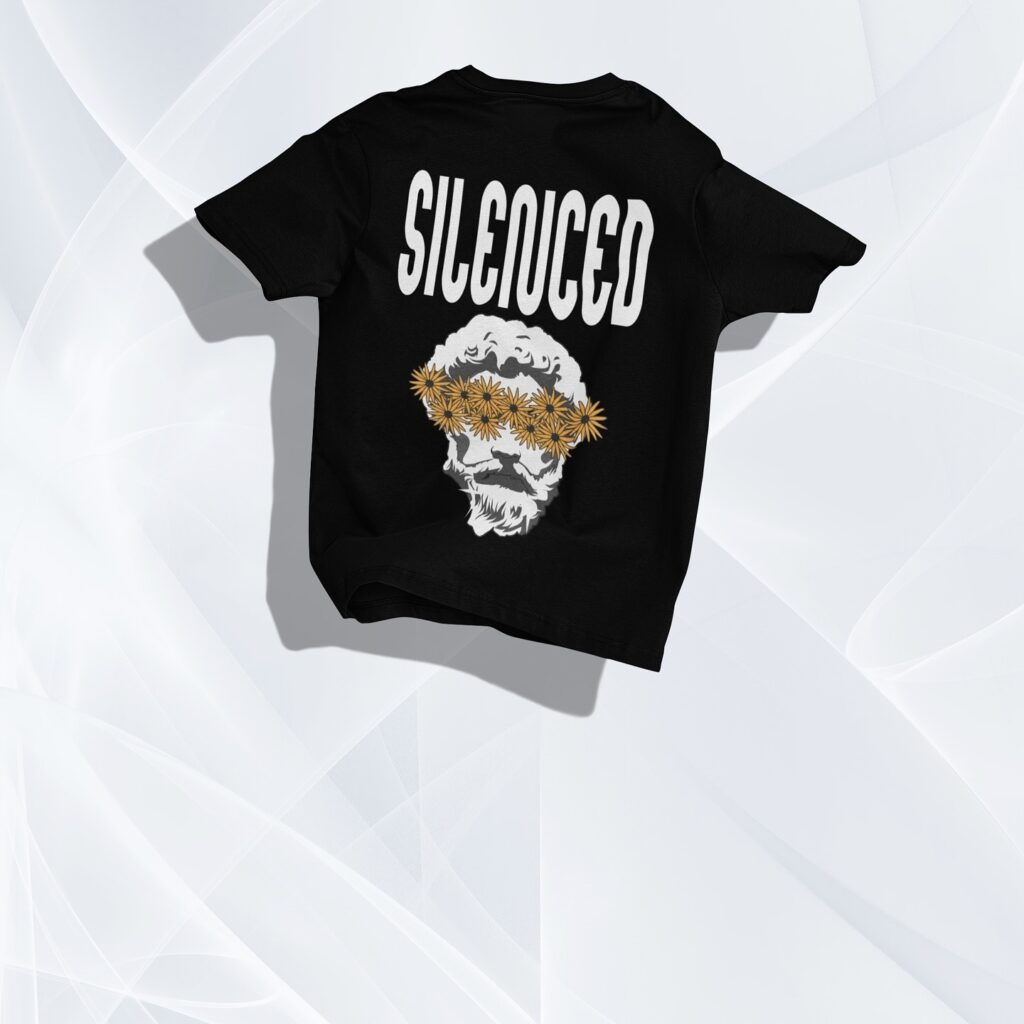 Silenced Oversized T-Shirt Drop Shoulder O-Neck 220 GSM For Men’s