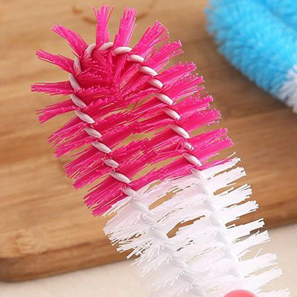 Bottle Cup Dish Pot Cleaning Long Handle Brush Random Colors