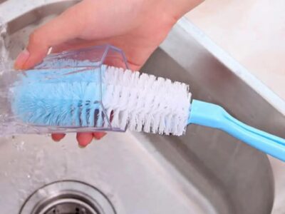 Bottle Cup Dish Pot Cleaning Long Handle Brush Random Colors