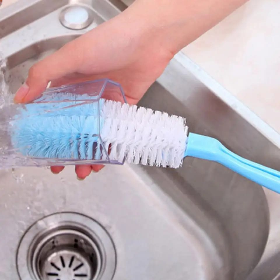 Bottle Cup Dish Pot Cleaning Long Handle Brush Random Colors