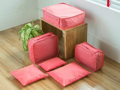 6 Pieces/Set Thicken Travel Storage Bags For Home Clothes Shoes Cosmetic Etc. Random Colours