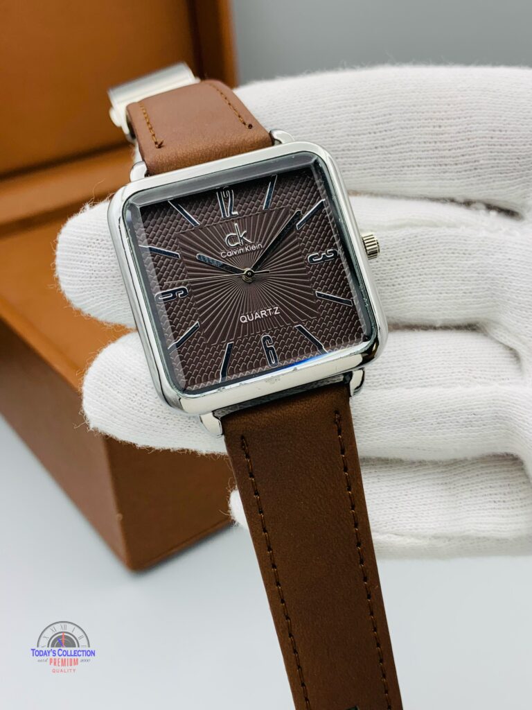 GENT'S COLLECTION METALLIC CASE LEATHER STRAP