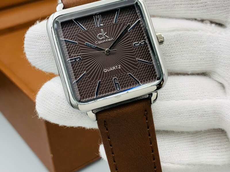 GENT'S COLLECTION METALLIC CASE LEATHER STRAP