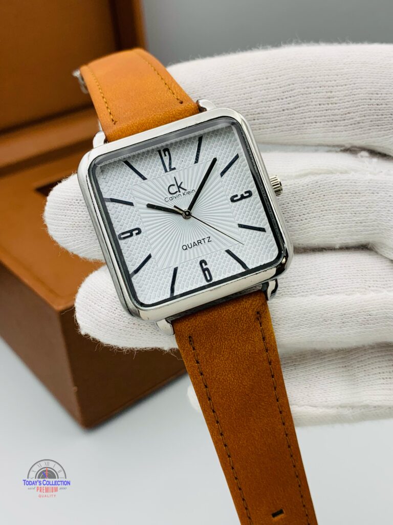 GENT'S COLLECTION METALLIC CASE LEATHER STRAP