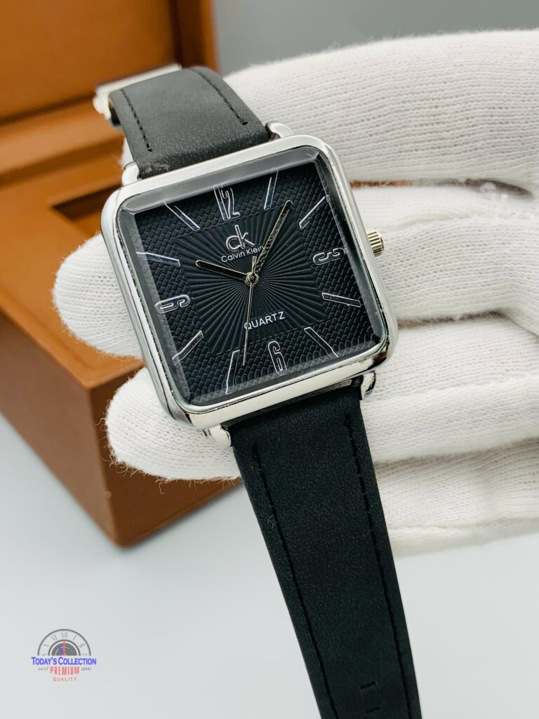 GENT'S COLLECTION METALLIC CASE LEATHER STRAP