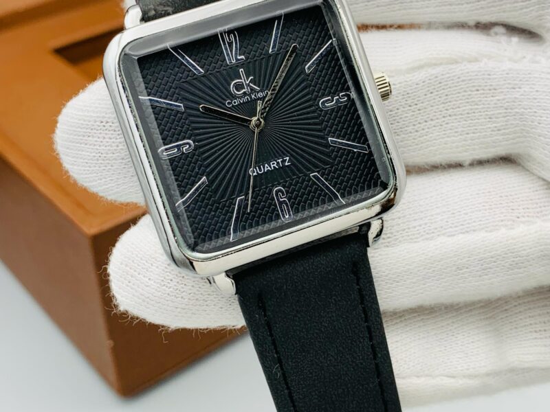 GENT'S COLLECTION METALLIC CASE LEATHER STRAP