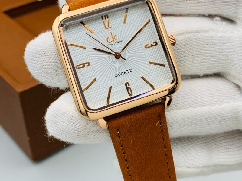 GENT'S COLLECTION METALLIC CASE LEATHER STRAP