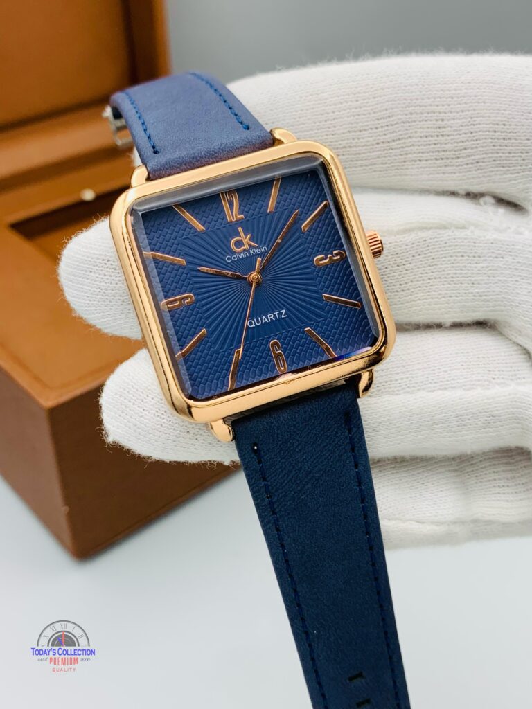 GENT'S COLLECTION METALLIC CASE LEATHER STRAP