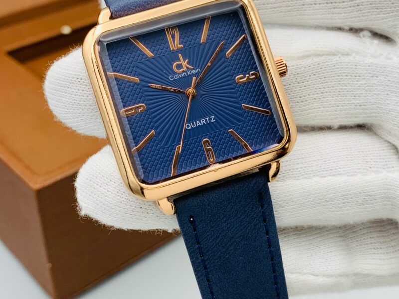 GENT'S COLLECTION METALLIC CASE LEATHER STRAP