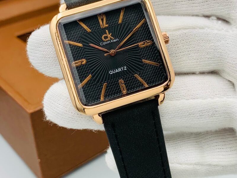 GENT'S COLLECTION METALLIC CASE LEATHER STRAP