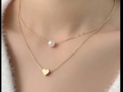 New Style 2 layer Stainless Steel Necklace For Girls🎀