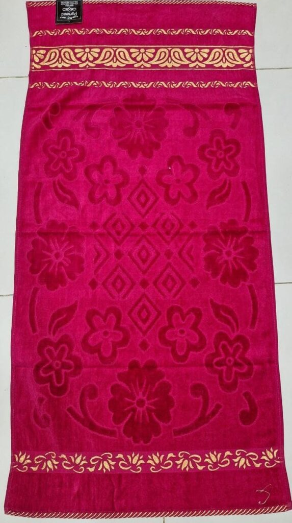 Soft Embossed Towel 100% Pure Terry Cotton Bath Towel