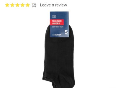 M&S Cool & Fresh Trainer Liner Socks