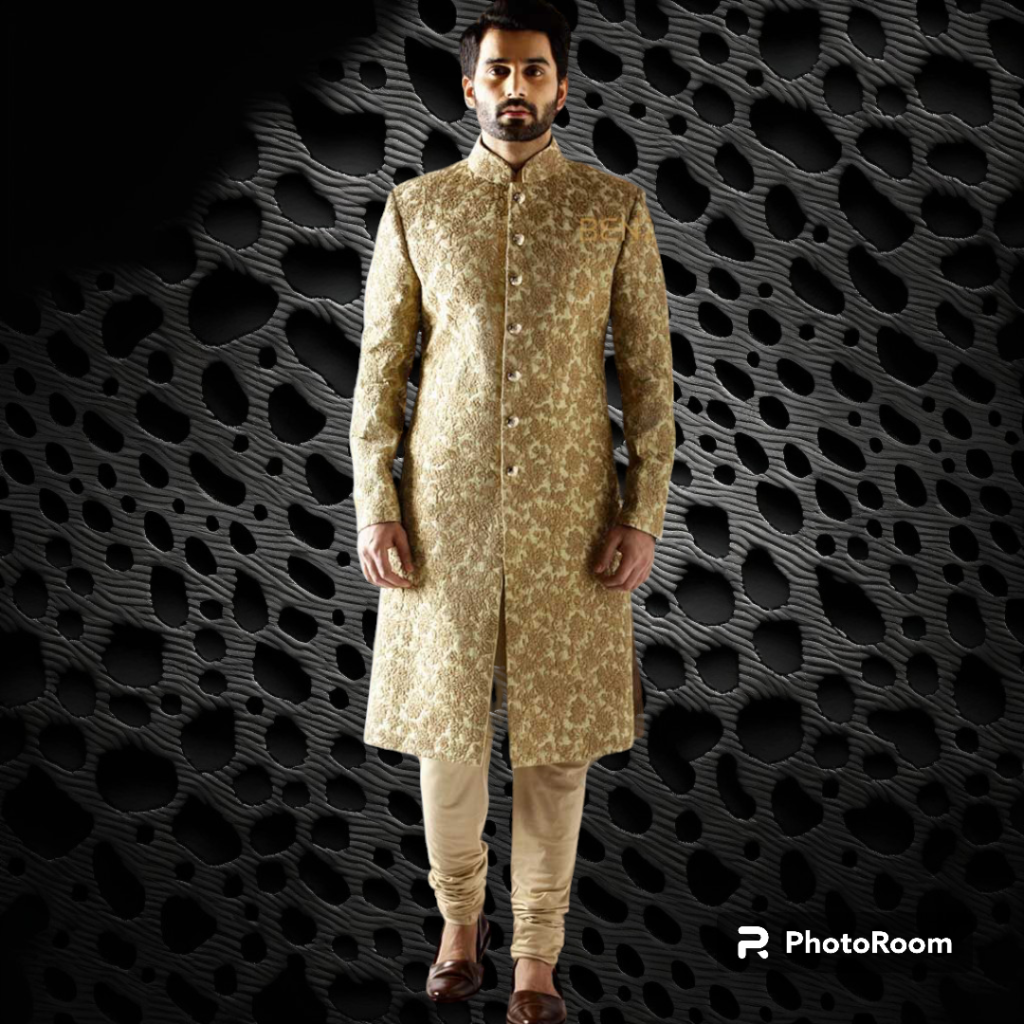 Embroidered Jamawar Sherwani