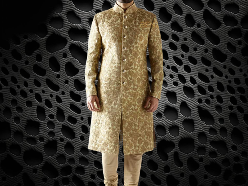 Embroidered Jamawar Sherwani