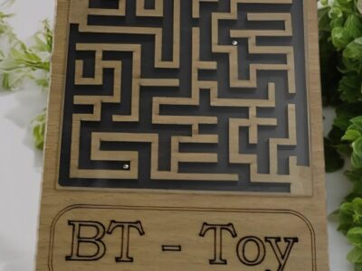 Wooden Labyrinth Fun Game Kids Toy