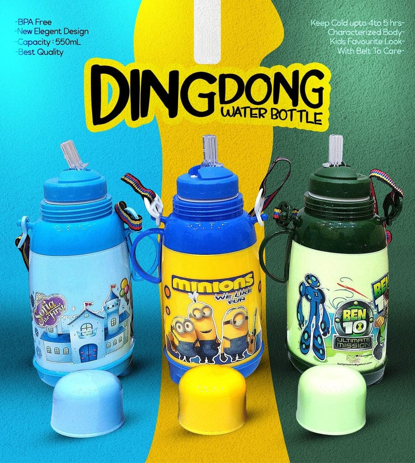 Dong Ding Water Bottle for Kids Approx 500ML Random Colors