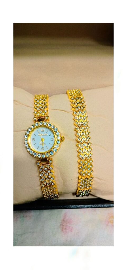 MH Stone Ladies Jewellery Watch