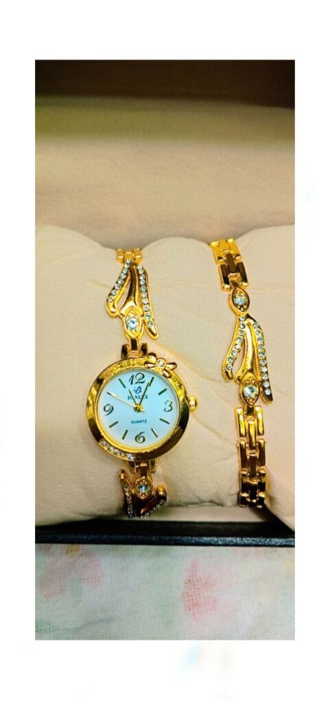 MH Stone Ladies Jewellery Watch