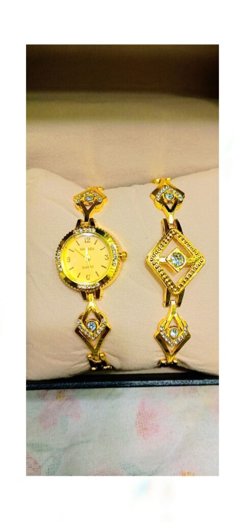 MH Stone Ladies Jewellery Watch