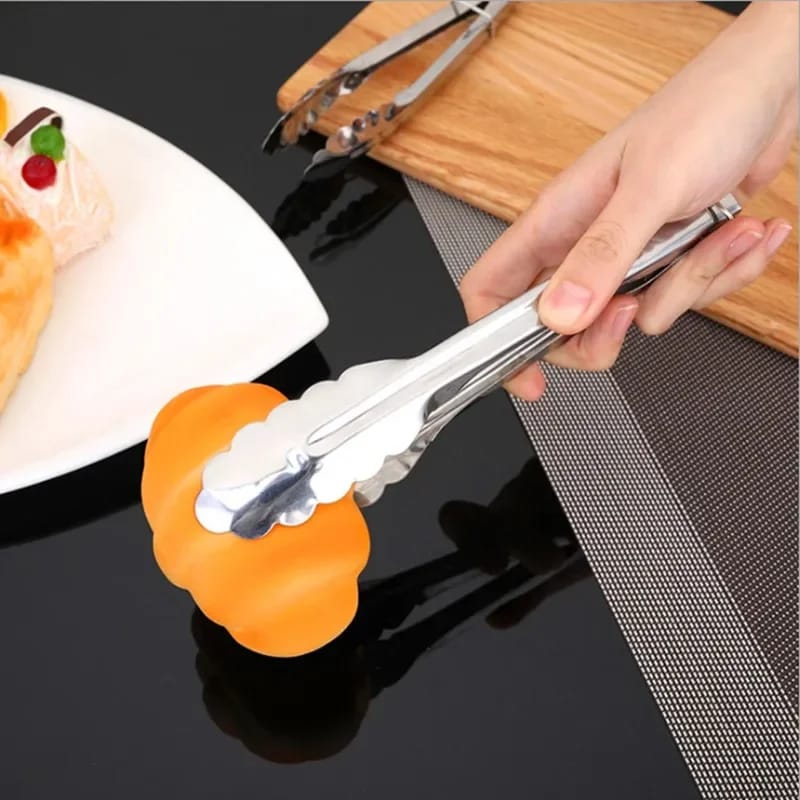 Stainless Steel Salads Tongs BBQ Kitchen Cooking Food Serving Bar Utensil Tong