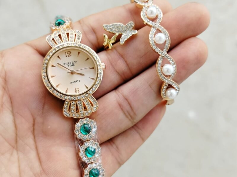 Perfect Time watch + Bangle + Ring