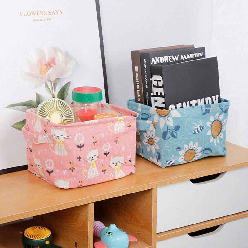 Foldable Storage Organizing Basket. Random Colours & Design