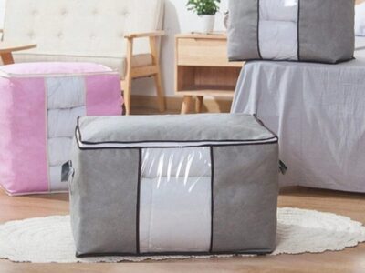 Multipurpose Storage Bag & Organizer for Clothes & Blanket | Grey