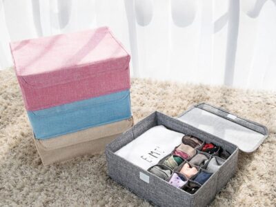 Socks & Under garments Clothing Organizer Container Box. Random Colors