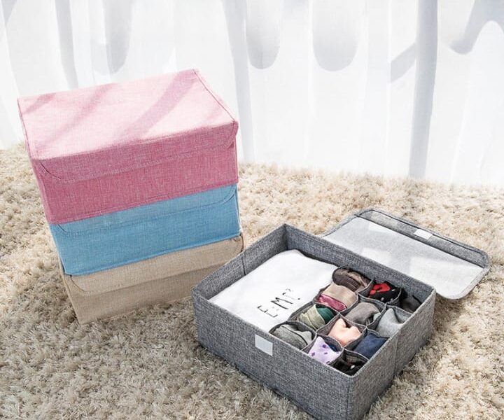 Socks & Under garments Clothing Organizer Container Box. Random Colors