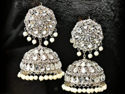 New Design Bhawalpuri Kundan Jhumki's 🎀