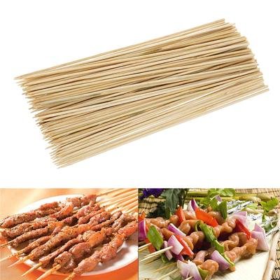 Pack Of 100 Wooden Skewers Sticks Bbq.