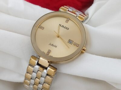 RADO FLORENCE JUBILE STAINLESS STEEL CHAIN DATE WORKING BUTTERFLY BACK LOCK