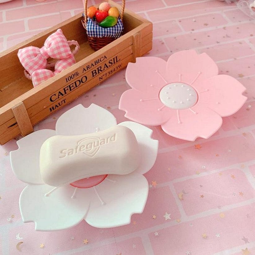 Flower Cherry Blossom Soap Dish Random Colors & Design