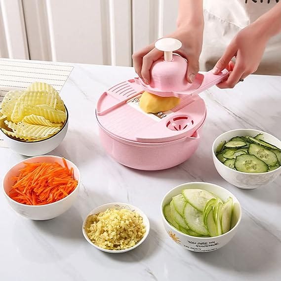 multifunctional manual vegetable drum chopper