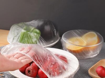 Pack of 100 - Disposable Plastic food Wrap