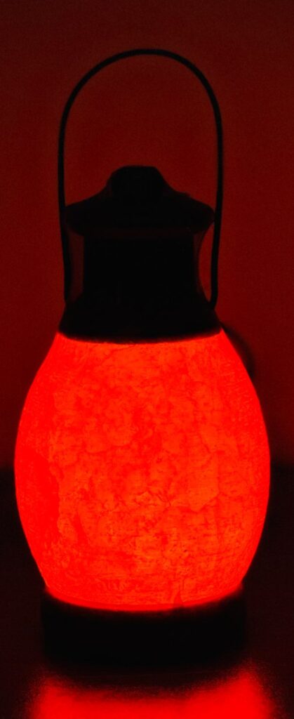 Himalayan Lantern Umbrella Shape white and pink Salt Lamp