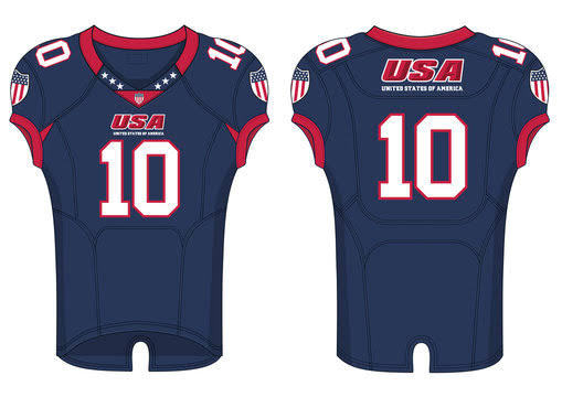 American football jersey